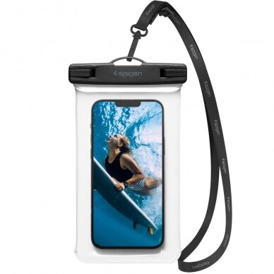 [Užsakomoji prekė] Universalus Dėklas skirtas - Spigen Waterproof Case A601 - permatomas