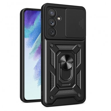 Dėklas Hybrid Armor Camshield Samsung Galaxy A54 5G Juodas