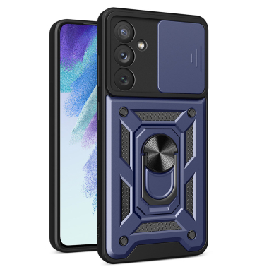 Dėklas Hybrid Armor Camshield Samsung Galaxy A54 5G Mėlynas