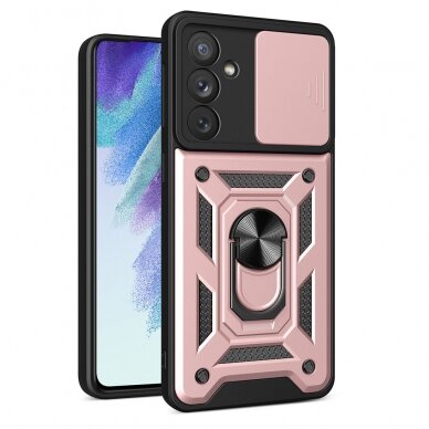 Dėklas Hybrid Armor Camshield Samsung Galaxy A54 5G Rožinis