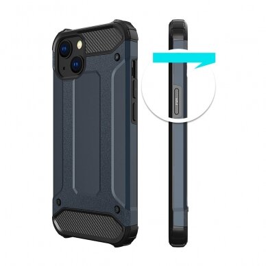 Dėklas Hybrid Armor iPhone 14 Plus Mėlynas 3