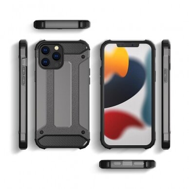 Dėklas Hybrid Armor case iPhone 14 Pro Max Juodas 2