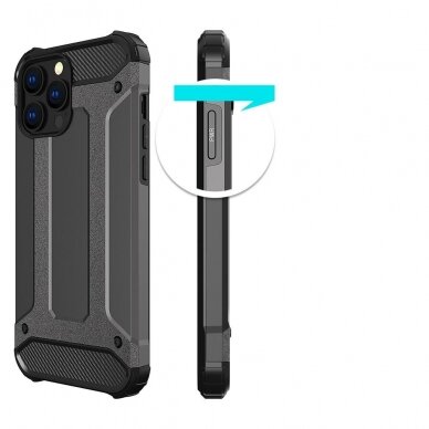 Dėklas Hybrid Armor case iPhone 14 Pro Max Juodas 3