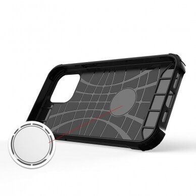 Dėklas Hybrid Armor case iPhone 14 Pro Max Juodas 4