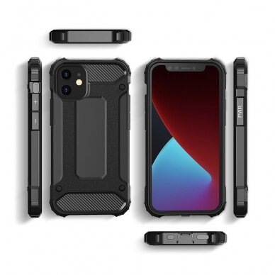 Tvirtas Apsauginis Dėklas Iš Tpu Ir Pc Plastiko 'Hybrid Armor Case Tough Rugged' Iphone 12 Pro Max Juodas 6