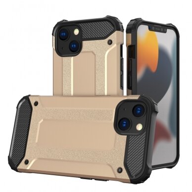 Dėklas Hybrid Armor iPhone 13 Auksinis