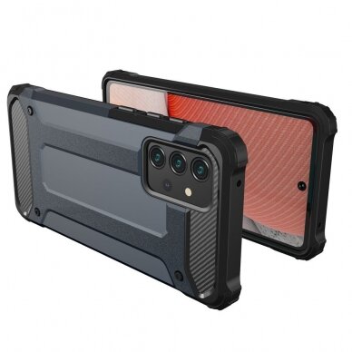 Dėklas Hybrid Armor Case Tough Rugged Samsung Galaxy A72 4G Tamsiai mėlynas 2