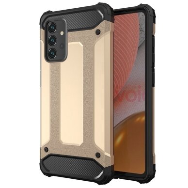 Dėklas Hybrid Armor Case Tough Rugged Samsung Galaxy A72 4G Auksinis