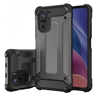 Dėklas Hybrid Armor Xiaomi Redmi K40 Pro+ / K40 Pro / K40 / Poco F3 Auksinis 1