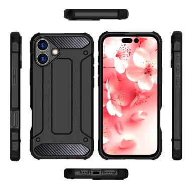 Dėklas Hybrid Armor iPhone 16 Plus  - Juodas 3