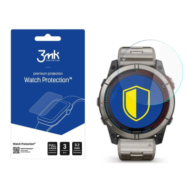 Hybrid Glass 3mk Watch Protection Flexible Apsauginis stiklas Garmin Quatix 7X