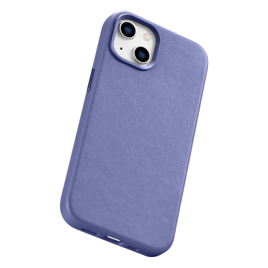 Dėklas iCarer Leather Case for iPhone 14 Šviesiai violetinis (WMI14220705-LP) (MagSafe Compatible) 11