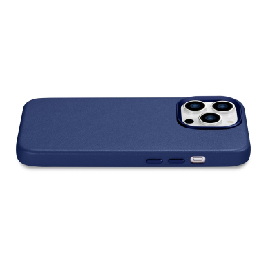 Dėklas iCarer Leather Case for iPhone 14 Pro Mėlynas (WMI14220706-BU) (MagSafe Compatible) 9