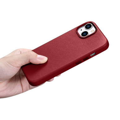 Dėklas iCarer Leather case for iPhone 14 Raudonas (WMI14220705-RD) (compatible with MagSafe) 20