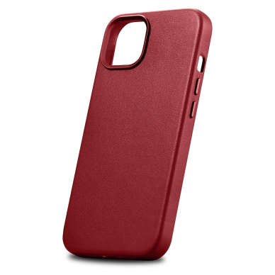 Dėklas iCarer Leather case for iPhone 14 Raudonas (WMI14220705-RD) (compatible with MagSafe) 6