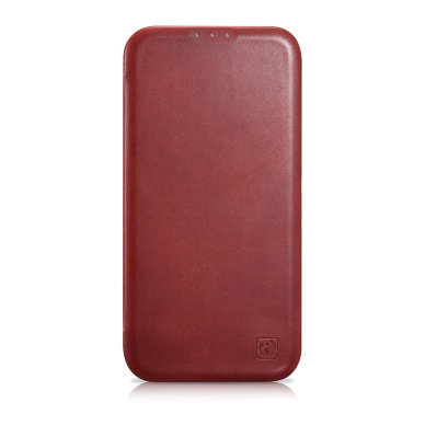 Dėklas iCarer CE Oil Wax Premium Leather Folio Case iPhone 14 Plus (MagSafe) Raudonas (AKI14220707-RD) 1