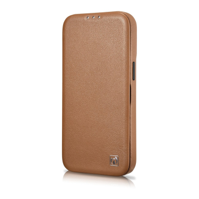 Dėklas iCarer CE Premium Leather Folio Case iPhone 14 (MagSafe) Rudas (WMI14220713-BN) 5