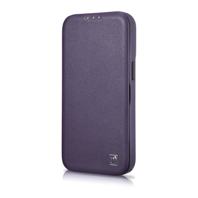 Dėklas iCarer CE Premium Leather Folio Case iPhone 14 (MagSafe) Violetinis (WMI14220713-DP) 5