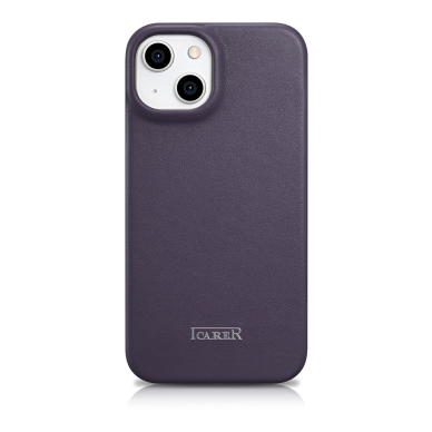 Dėklas iCarer CE Premium Leather Folio Case iPhone 14 Plus (MagSafe) Violetinis (WMI14220715-DP) 2