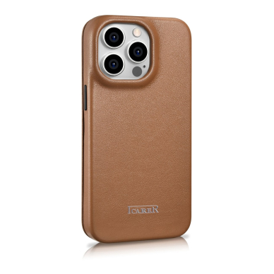 Dėklas iCarer CE Premium Leather Folio Case iPhone 14 Pro Max (MagSafe) Rudas (WMI14220716-BN) 3