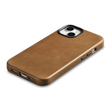 Dėklas iCarer Oil Wax Premium Leather Case iPhone 14 Plus (MagSafe) Rudas (WMI14220703-TN) 7