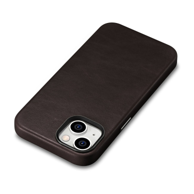 Dėklas iCarer Oil Wax Premium Leather Case iPhone 14 (MagSafe) Rudas (WMI14220701-BN) 8