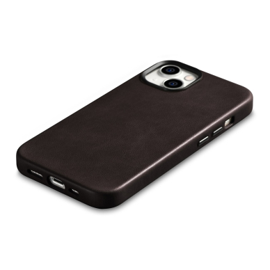 Dėklas iCarer Oil Wax Premium Leather Case iPhone 14 (MagSafe) Rudas (WMI14220701-BN) 9