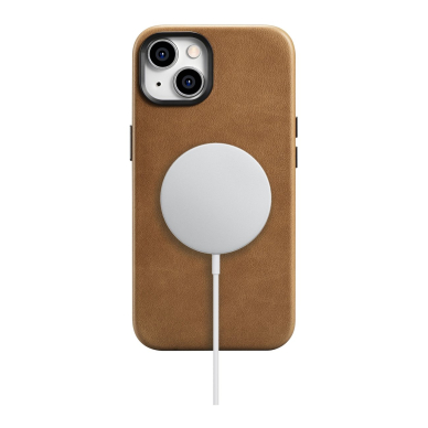 Dėklas iCarer Oil Wax Premium Leather Case iPhone 14 (MagSafe) Rudas (WMI14220701-TN) 16