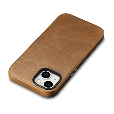 Dėklas iCarer Oil Wax Premium Leather Case iPhone 14 (MagSafe) Rudas (WMI14220701-TN) 6