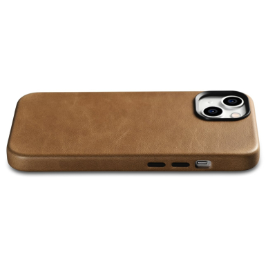 Dėklas iCarer Oil Wax Premium Leather Case iPhone 14 (MagSafe) Rudas (WMI14220701-TN) 8