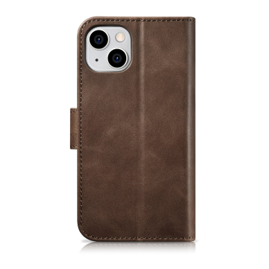 Dėklas iCarer Oil Wax Wallet Case 2in1 Cover iPhone 14 Plus Rudas (WMI14220723-BN) 13