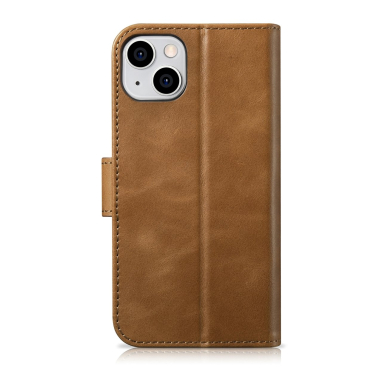 Dėklas iCarer Oil Wax Wallet Case 2in1 Cover iPhone 14 Plus Rudas (WMI14220723-TN) 12