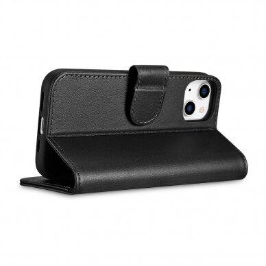 Dėklas iCarer Wallet Case 2in1 Case iPhone 14 Juodas (WMI14220725-BK) 7