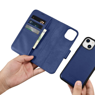 Dėklas iCarer Wallet Case 2in1 Cover iPhone 14 Plus Mėlynas (WMI14220727-BU) 13