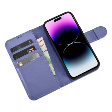 Dėklas iCarer Wallet Case 2in1 Cover iPhone 14 Pro Max Purpurinis (WMI14220728-LP) 9