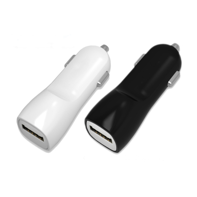 Įkroviklis automobilinis Tellos su USB jungtimi (dual) (1A+2A) - Juodas