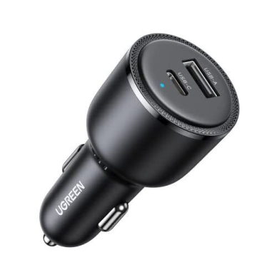 Įkroviklis automobilinis Ugreen CD239 USB-C/USB-A 63W juodas