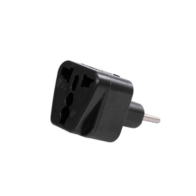 Įkrovimo adapteris USA/UK/CN-EUR juodas 1