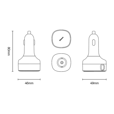 [Užsakomoji prekė] Įkroviklis Auto Fast Charging, 30W + Cablu Lightning, Type-C, 75cm - Baseus Enjoyment (CGTX000001) - Juodas 8