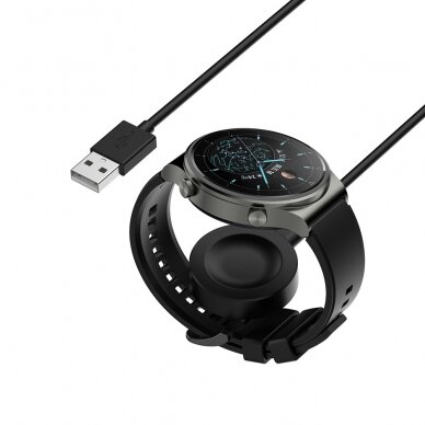 [Užsakomoji prekė] Įkroviklis  Huawei Watch, USB, 10W - Techsuit (THC1) - Juodas 6