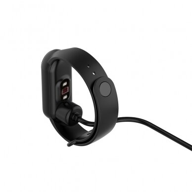 [Užsakomoji prekė] Įkroviklis  Xiaomi Mi Band 5/6/7, USB, 3.5W, 1m - Techsuit (TXC1) - Juodas 5