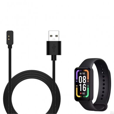 [Užsakomoji prekė] Įkroviklis  Xiaomi Watch USB, 3.5W, 1m - Techsuit (TXC2) - Juodas 5