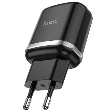 [Užsakomoji prekė] Įkroviklis Priza USB-A, QC 3.0, 18W, 3A - Hoco Special (N3) - Juodas