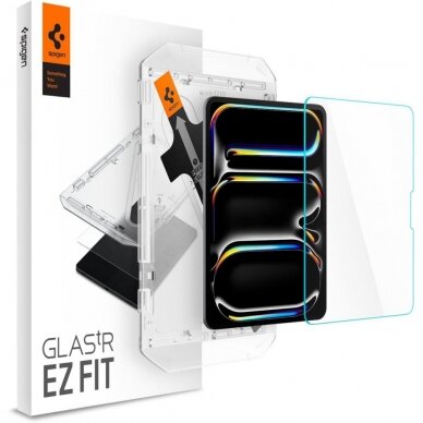 [Užsakomoji prekė] IPad Pro 11 (2024) - Spigen Glas.TR EZ FIT - Permatomas