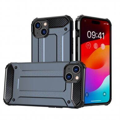 Dėklas Hybrid Armor iPhone 15 - Mėlynas