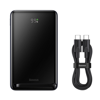 Išorinė baterija Baseus Magnetic Bracket Wireless Fast Charge Power Bank 10000mAh 20W Juoda 10