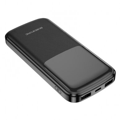 Išorinė baterija Power Bank Borofone BJ17 2xUSB 10000mAh juoda 2