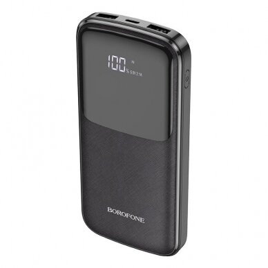 Išorinė baterija Power Bank Borofone BJ17 2xUSB 10000mAh juoda 1