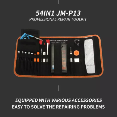 [Užsakomoji prekė] Jakemy - Professional Repair Tool Kit 54 in 1 (JM-P13) - with Electrician Tool Bag - Juodos spalvos 1