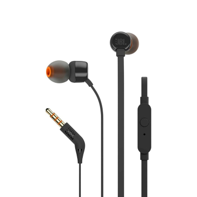 JBL Tune 110 in-ear Ausinės3.5mm mini jack remote control - Juodas